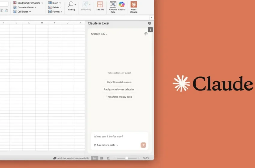  افزونه هوش مصنوعی Claude در اکسل