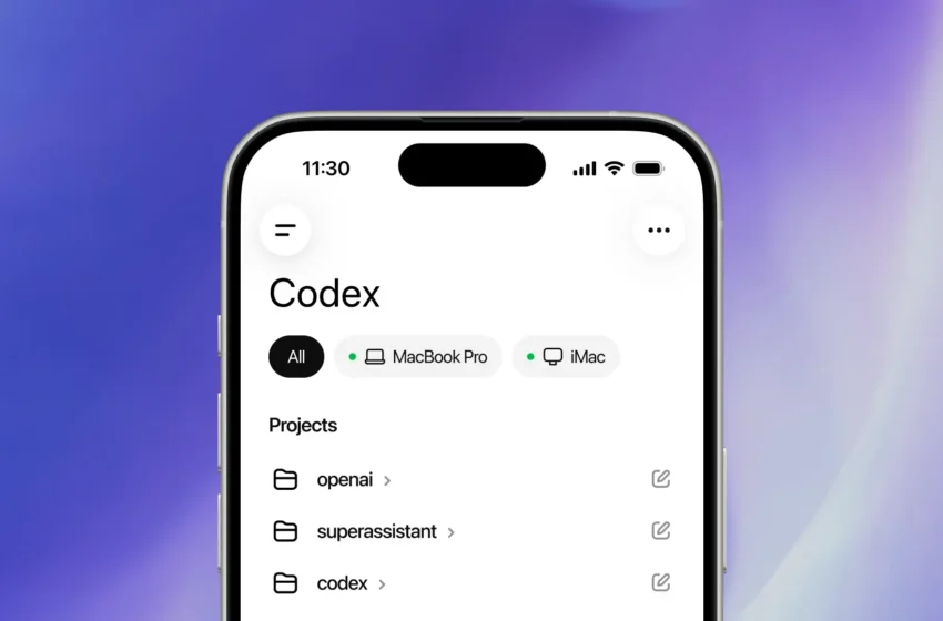   Codex به اپ ChatGPT رسید