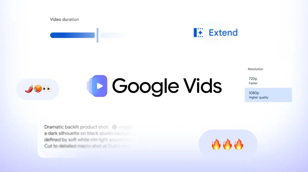 گوگل ساخت ویدئو 1080 در Google Vids را برای حساب‌های شخصی رایگان کرد