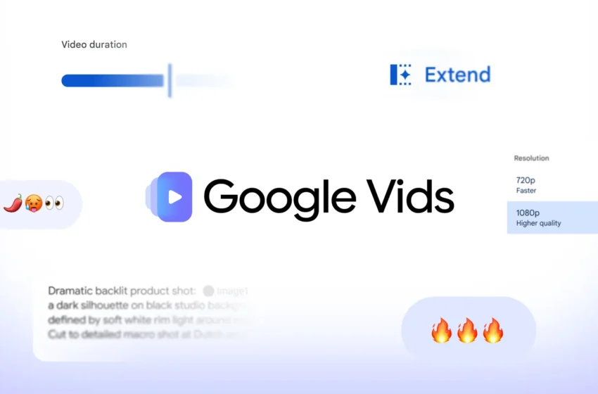  گوگل ساخت ویدئو 1080 در Google Vids را برای حساب‌های شخصی رایگان کرد