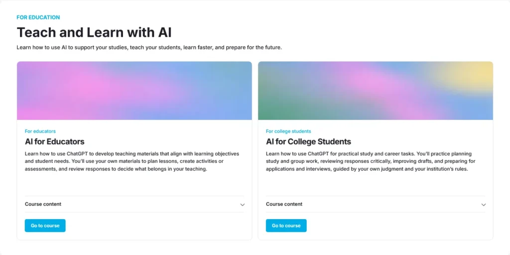 مسیرهای آموزشی جدید آکادمی OpenAI با اعطای مدرک رسمی